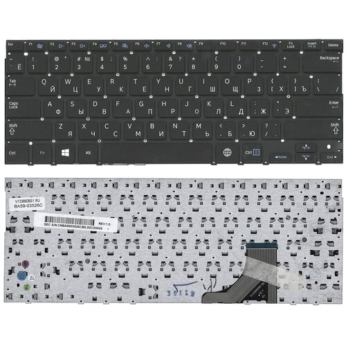 Клавиатура для ноутбука Samsumg V133660AS2 черная