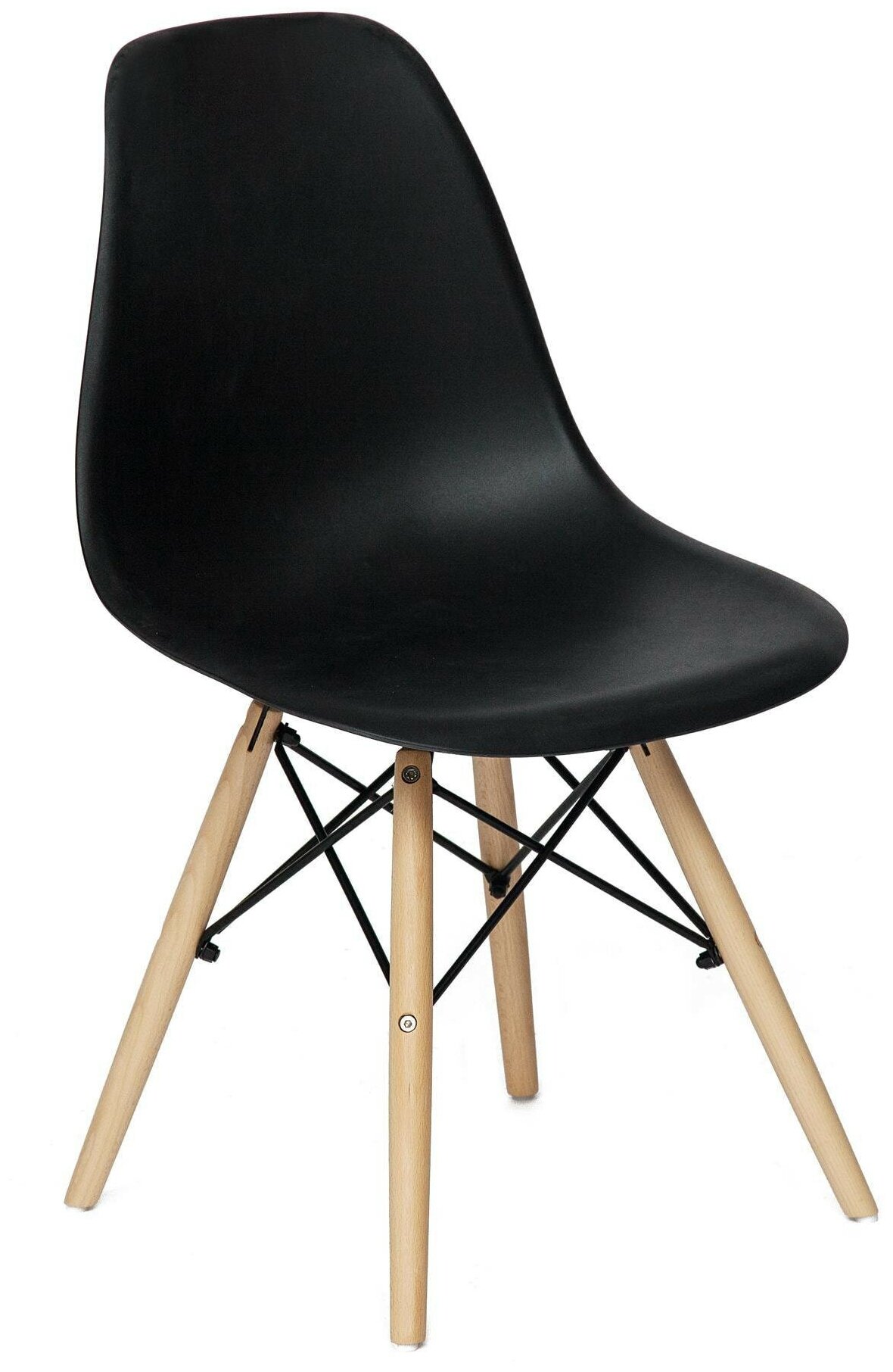 Комплект стульев TetChair CINDY (EAMES) (mod. 001), 4 шт, черный/натуральный