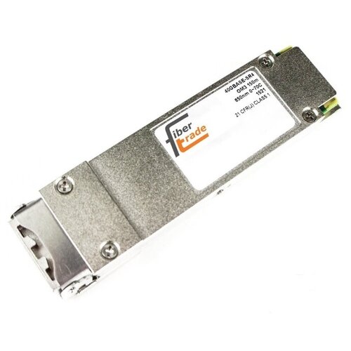 qsfp трансивер fibertrade ft qsfp sr4 m Переходник/адаптер Fibertrade FT-QSFP+-SR4-L (CS), 100 м, серебристый