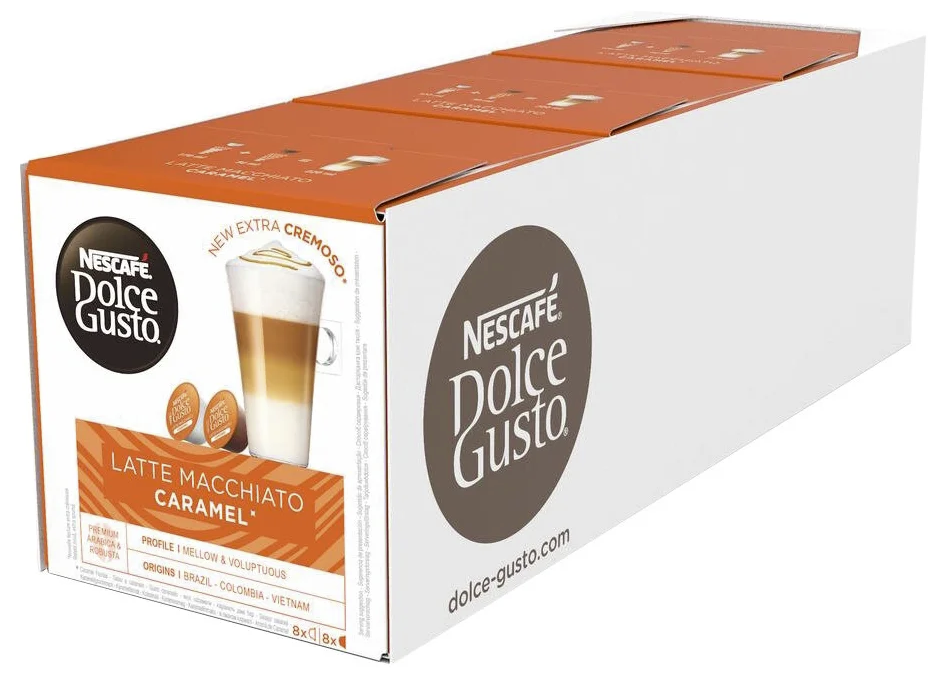 Кофе в капсулах Nescafe Dolce Gusto Latte Macchiato Caramel, 3 упаковки по 16 капсул - фотография № 3