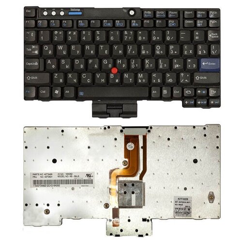 Клавиатура для ноутбука Lenovo 42T3070 русская, черная с указателем
