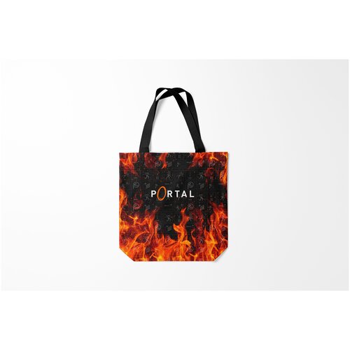 фото Сумка-шоппер / 40х40 см / геймерам / portal burnettie