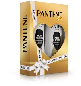 Pantene Набор Подарочный набор для женщин PANTENE Шампунь 250 мл + Бальзам-ополаскиватель 200 мл "Густые и крепкие"