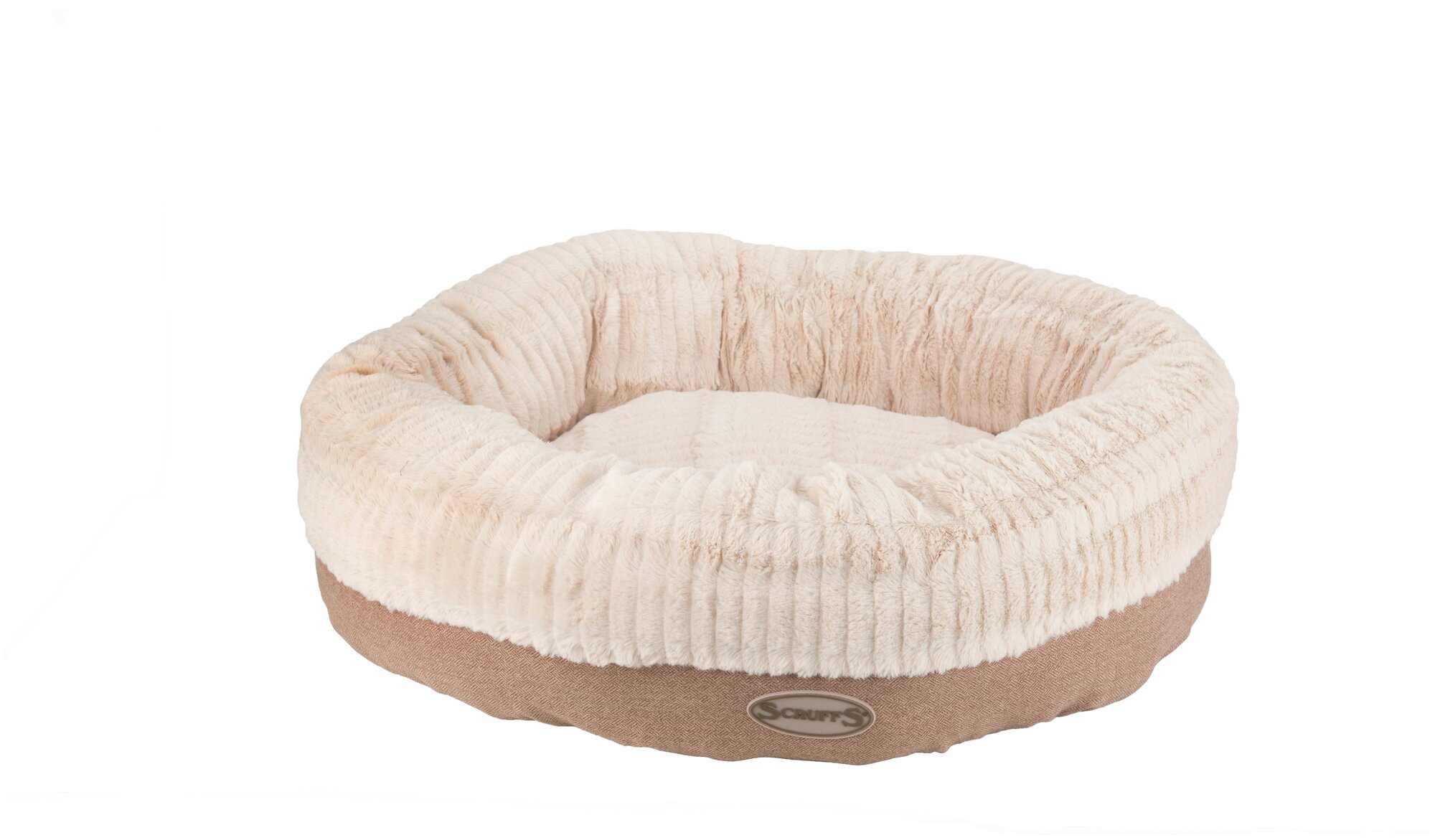 Лежак круглый для собак Scruffs "Ellen", розово-бежевый, 55см (Великобритания)