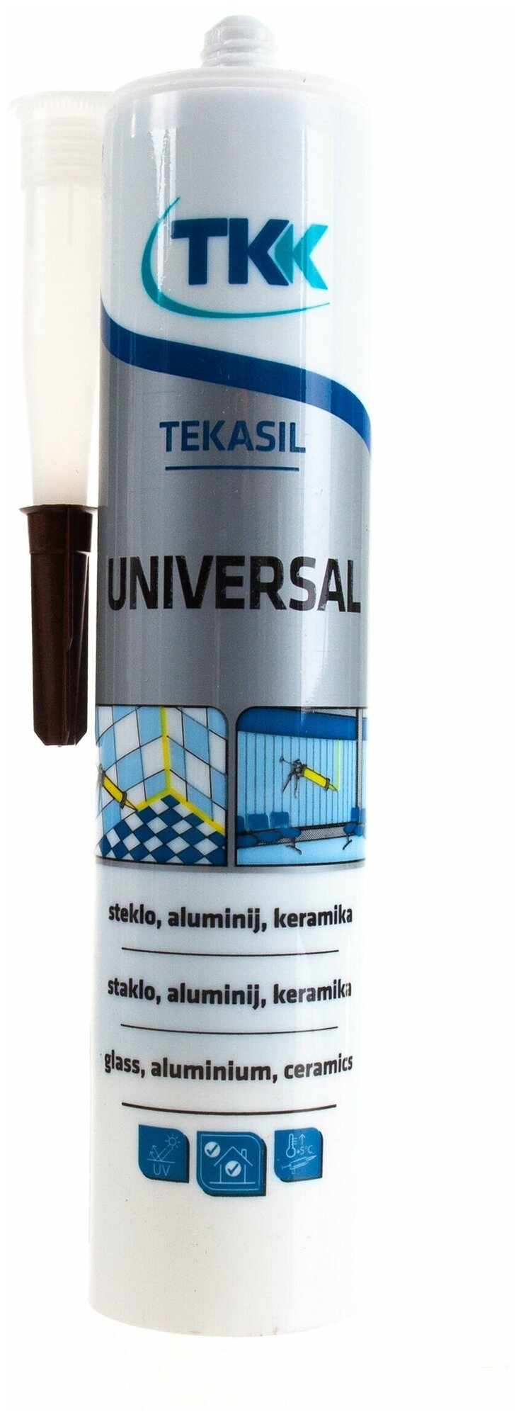 Универсальный силиконовый герметик ТКК Tekasil Universal коричневый 50550 16107311