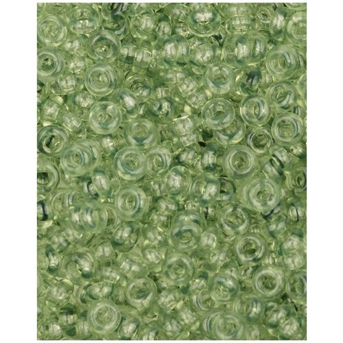 Японский бисер Toho Demi Round, размер 11/0, цвет: HYBRID Прозрачный весенняя зелень (YPS0053), 5 грамм