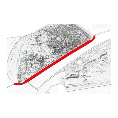 Водостоки - Спойлер лобового стекла KIA Ceed II 2012-2018 Арт 8S.ST2 2 шт.