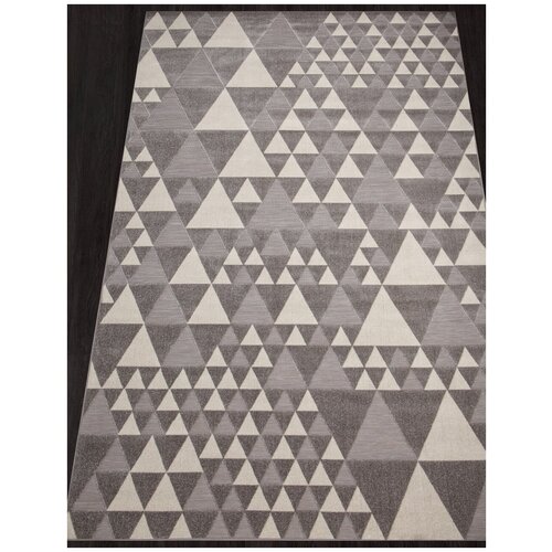 Ковер SIGMA - Прямоугольник Серый, Современный, BROWN-GRAY (240 на 340)