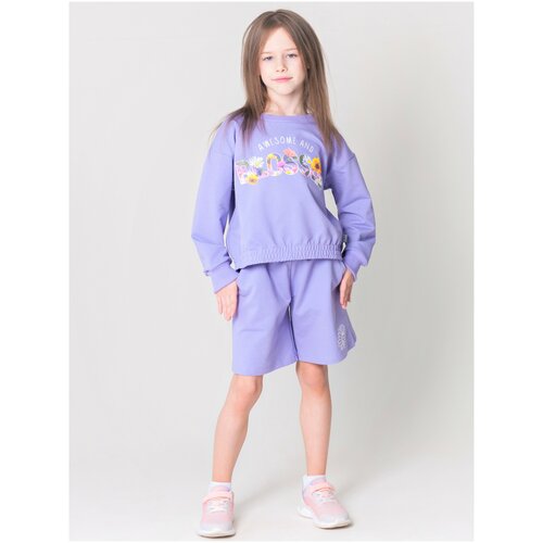 фото Костюм с шортами fun.tusa blossom р-р 122, лавандовый