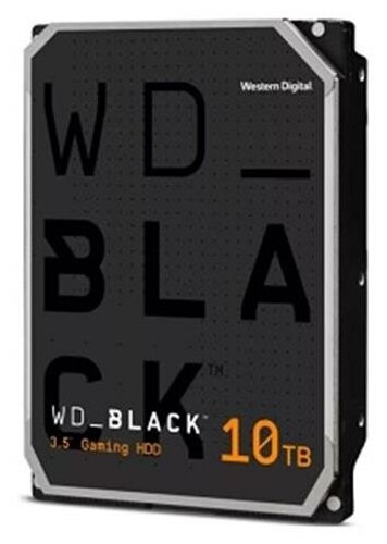 Жесткий диск HDD 10Tb Western Digital SATA-III, 256Mb, 7200rpm BLACK (WD101FZBX)