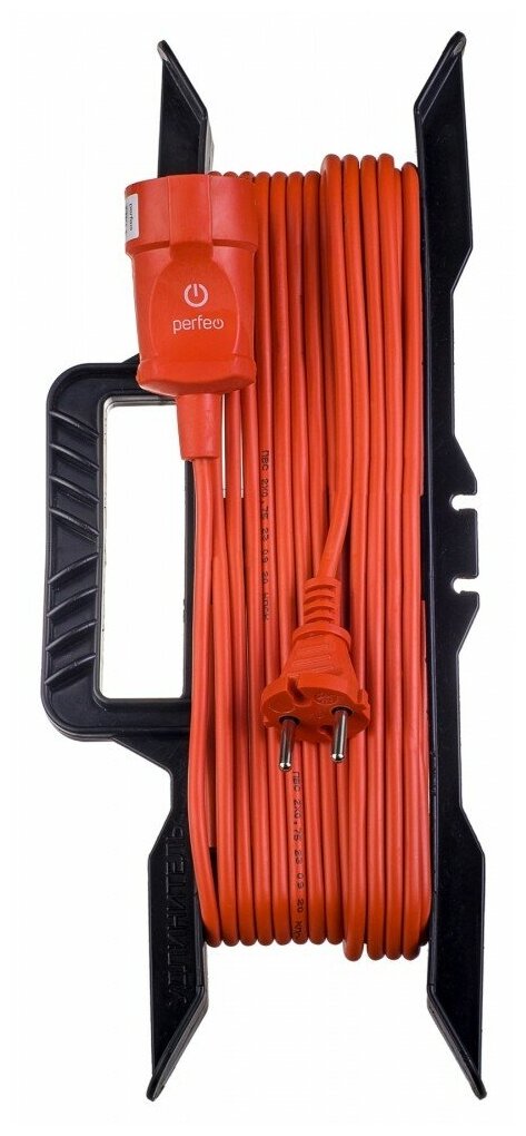 Удлинитель на рамке без заземления Perfeo RuPower 1 Sockets 40m Orange PF_C3267