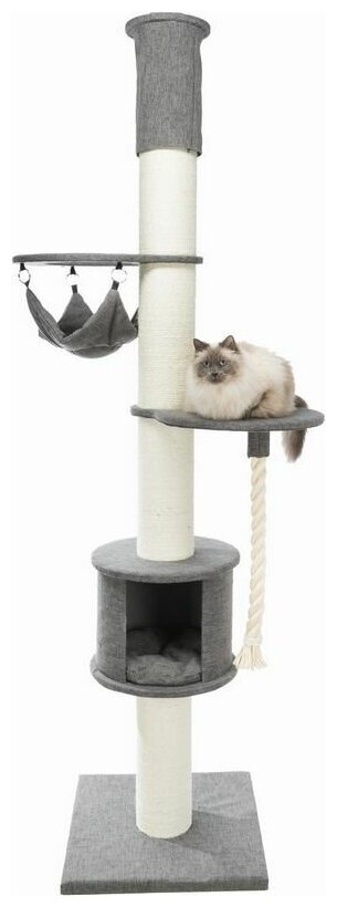 Trixie Домик для кошки Fidele XXL, 220–250 см, серый - фото №2