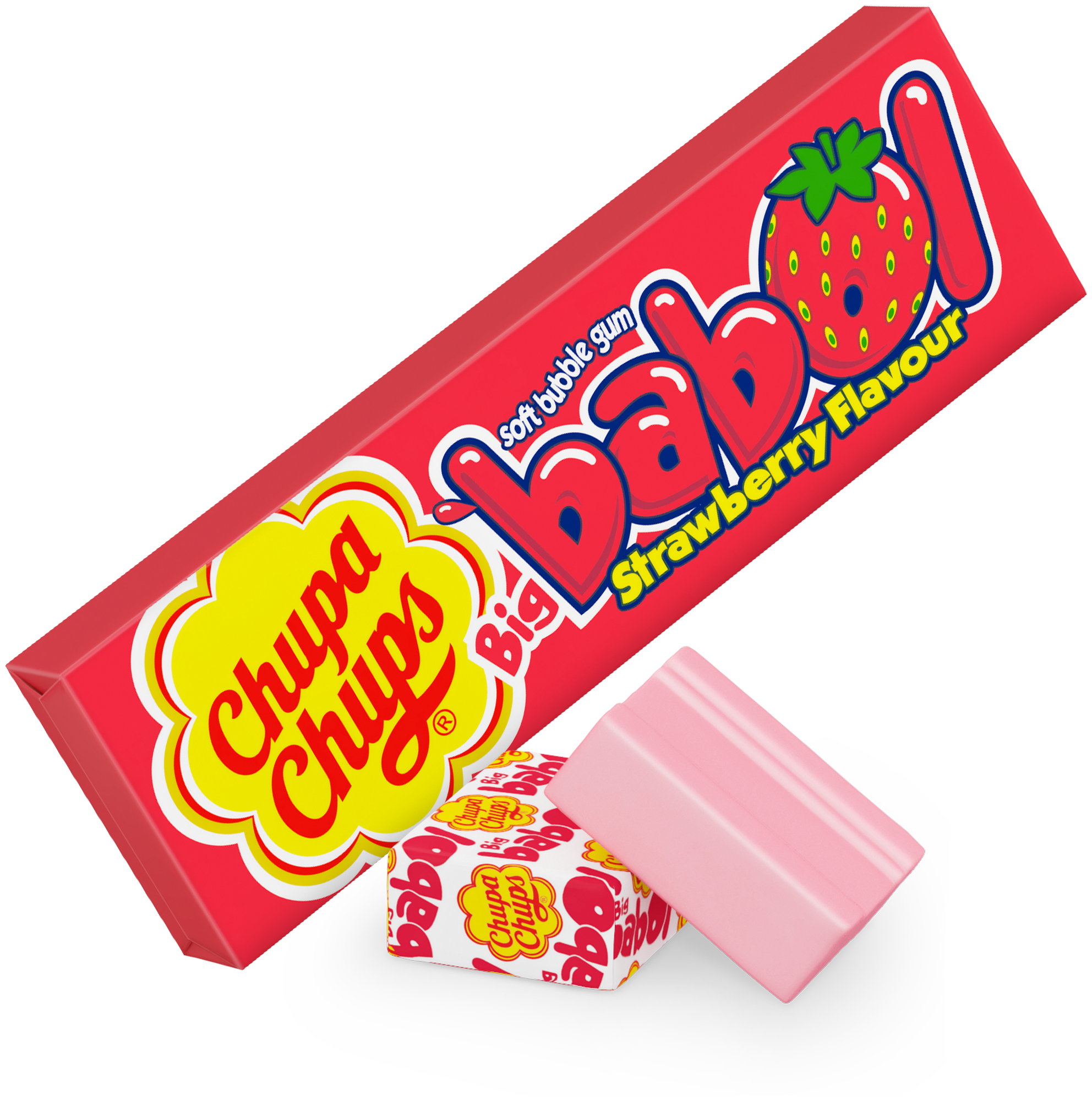 Жевательная резинка Chupa Chups BIG BABOL со вкусом клубники, 24шт по 21г - фотография № 2