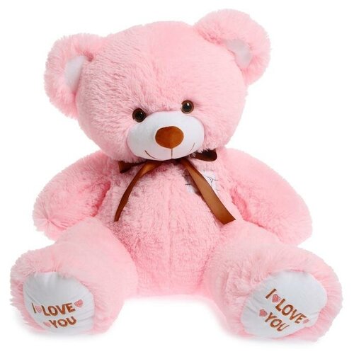 Мягкая игрушка «Медведь Топтыжка», цвет розовый, 70 см любимая игрушка мягкая игрушка медведь топтыжка цвет розовый 70 см