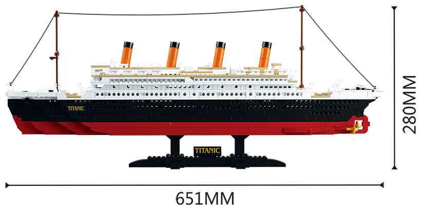 Конструктор "Титаник" (1012дет) в коробке M38-B0577 Sluban - фото №2