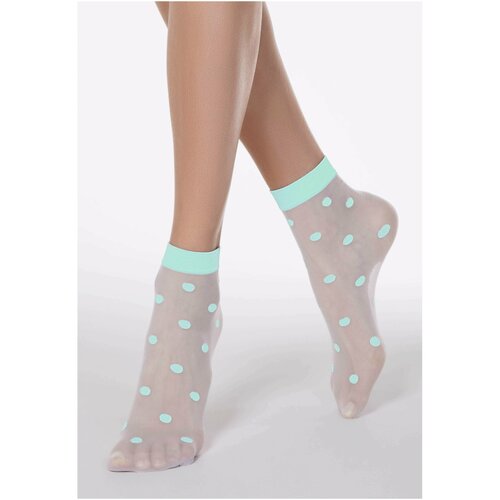 фото Женские носки conte бирюзовые, размер 23-25