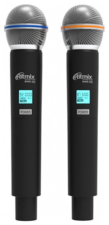Микрофон динамический беспроводной Ritmix RWM-222 black