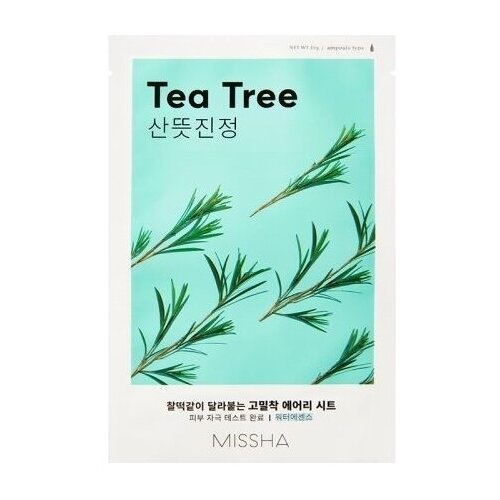 фото Набор масок для лица с экстрактом чайного дерева \ missha \ airy fit sheet mask red tea tree 3 шт.