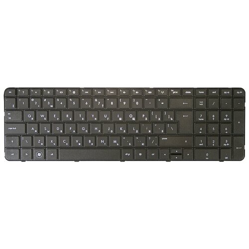 Клавиатура для ноутбука HP Pavilion G7-1000 G7-1100 G7-1200 Series Г-образный Enter Черная без рамки PN AER18700010 1750₽