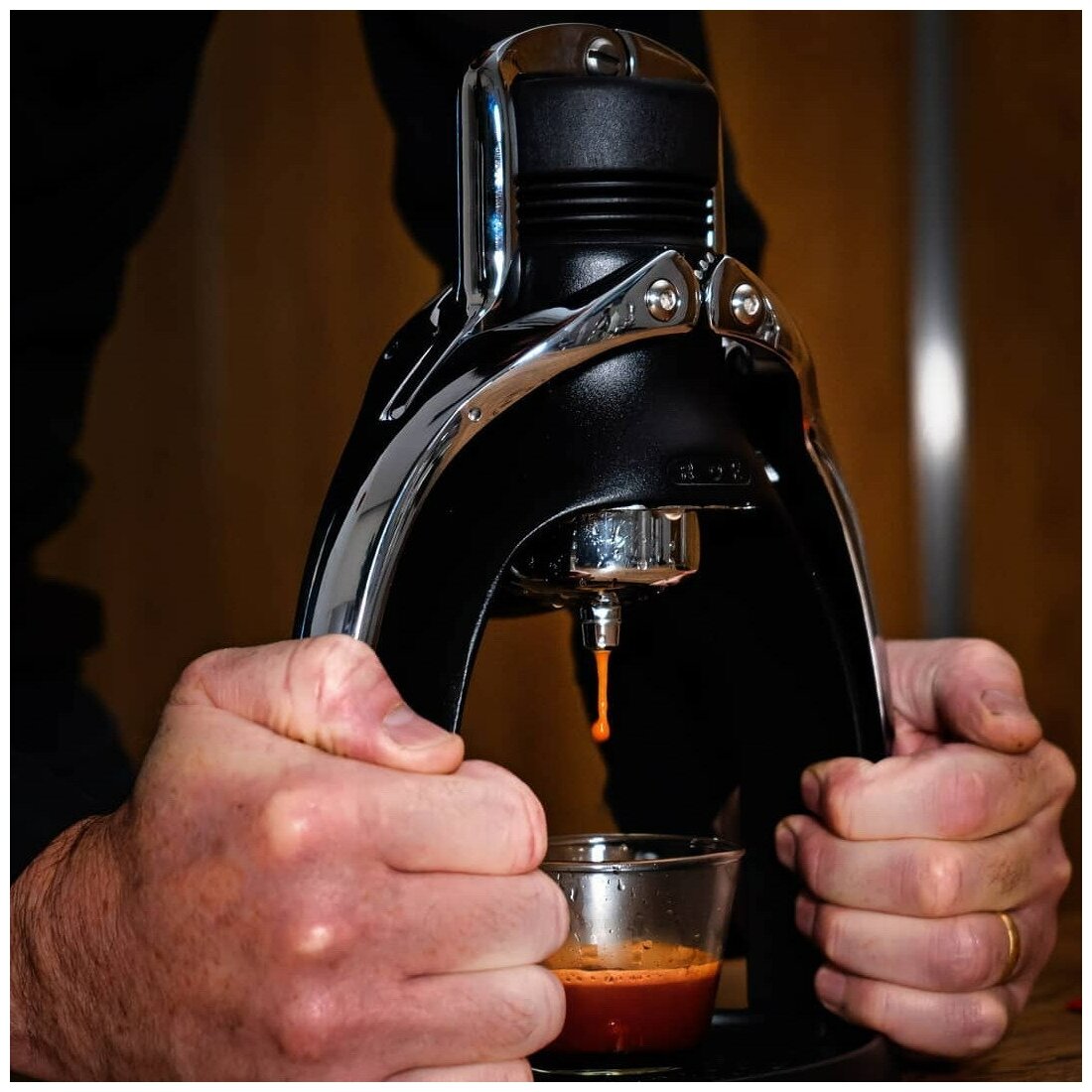 Ручная кофеварка ROK EspressoGC черная - фотография № 6