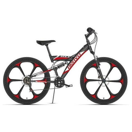 Велосипед Bravo Rock 26 D FW черныйкрасныйбелый 2020-2021 18 HD00000830 3894100₽