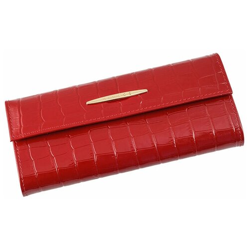 фото Кошелек женский из натуральной кожи, маленький бумажник для денег, портмоне на каждый день красный cro-x-66-115 нет бренда