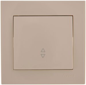 <b>Выключатель</b> Lezard 703-0303-105 Rain, 10 А <b>Выключатель</b> <b>проходной</b> кремовый РЭЙН/RAIN-LEZARD . Корпус,
