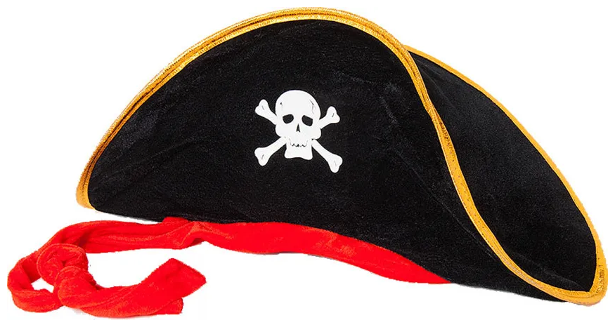 Шляпа-треуголка пиратская