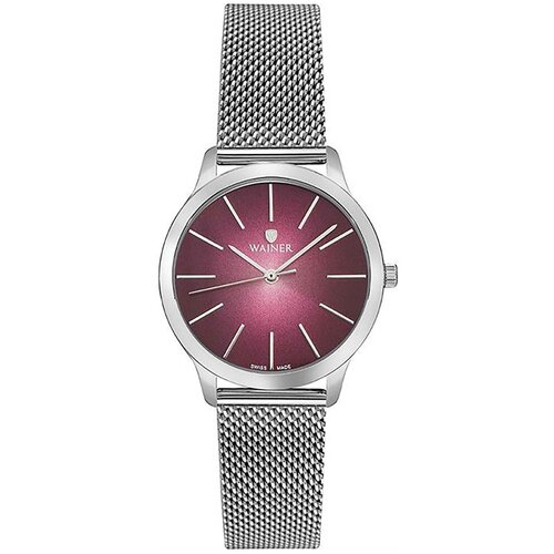 Наручные часы WAINER Venice, серебряный, фиолетовый