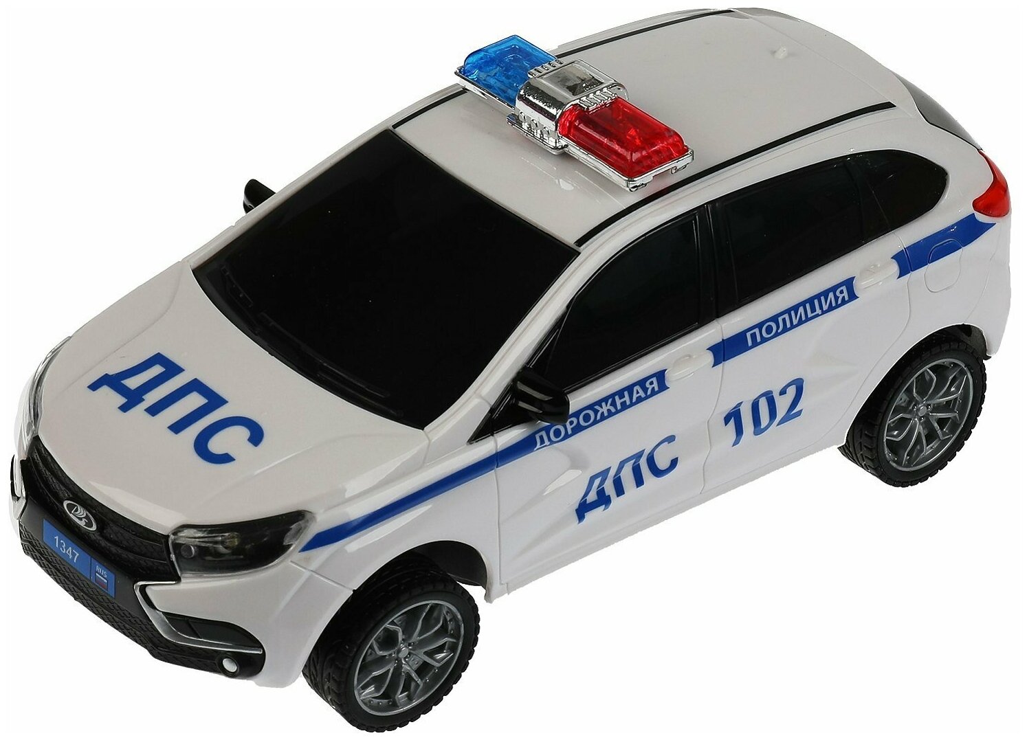 Машина р/у Lada Xray Полиция 18 (свет цвет бел) в коробке
