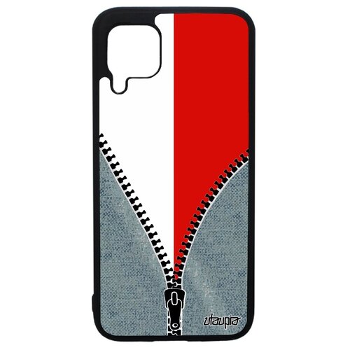 фото Красивый чехол на // huawei p40 lite // "флаг польши на молнии" страна дизайн, utaupia, серый