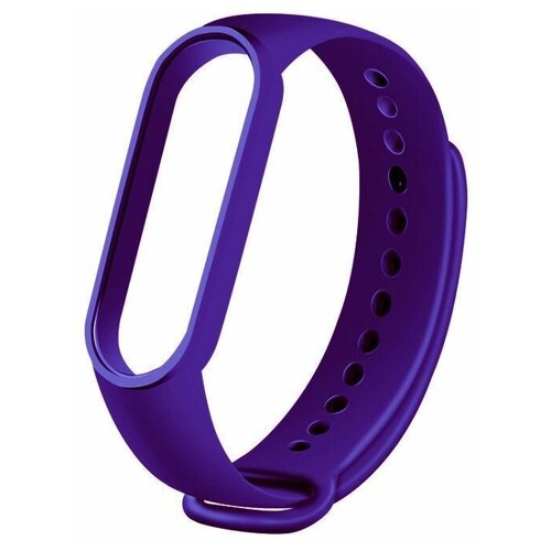 Силиконовый ремешок для фитнес-браслета Xiaomi Mi Band 3/4, ярко фиолетовый
