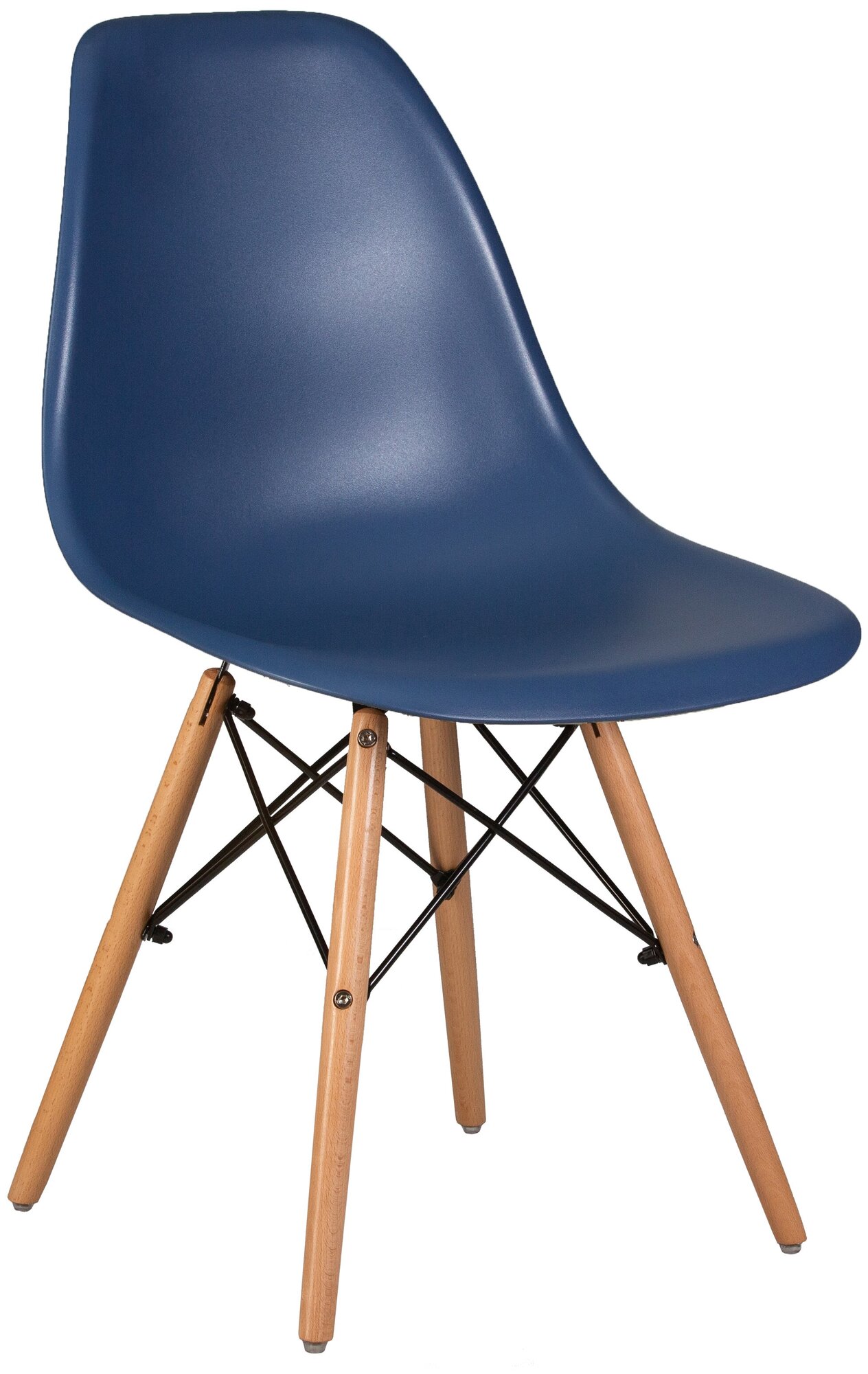 Стул обеденный DSW LMZL-PP638 цвет сиденья тёмно-синий (BE-12), цвет основания светлый бук