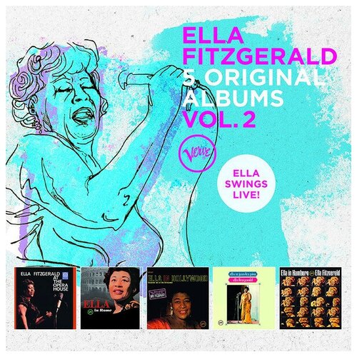 Компакт-Диски, Verve, ELLA FITZGERALD - 5 Original Albums Vol.2 (5CD) extra shipment freight whole sales orders diy product don t pay it if you not contact with the seller