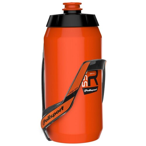 Комплект Polisport флягодержатель HOLDER PRO + фляга BOTTLE R550 ORANGE фляга elite 550 мл jet green зеленый