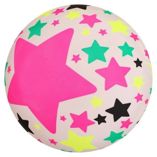 Мяч детский Звезды 22 см, 60 г, цвета микс. В упаковке: 1