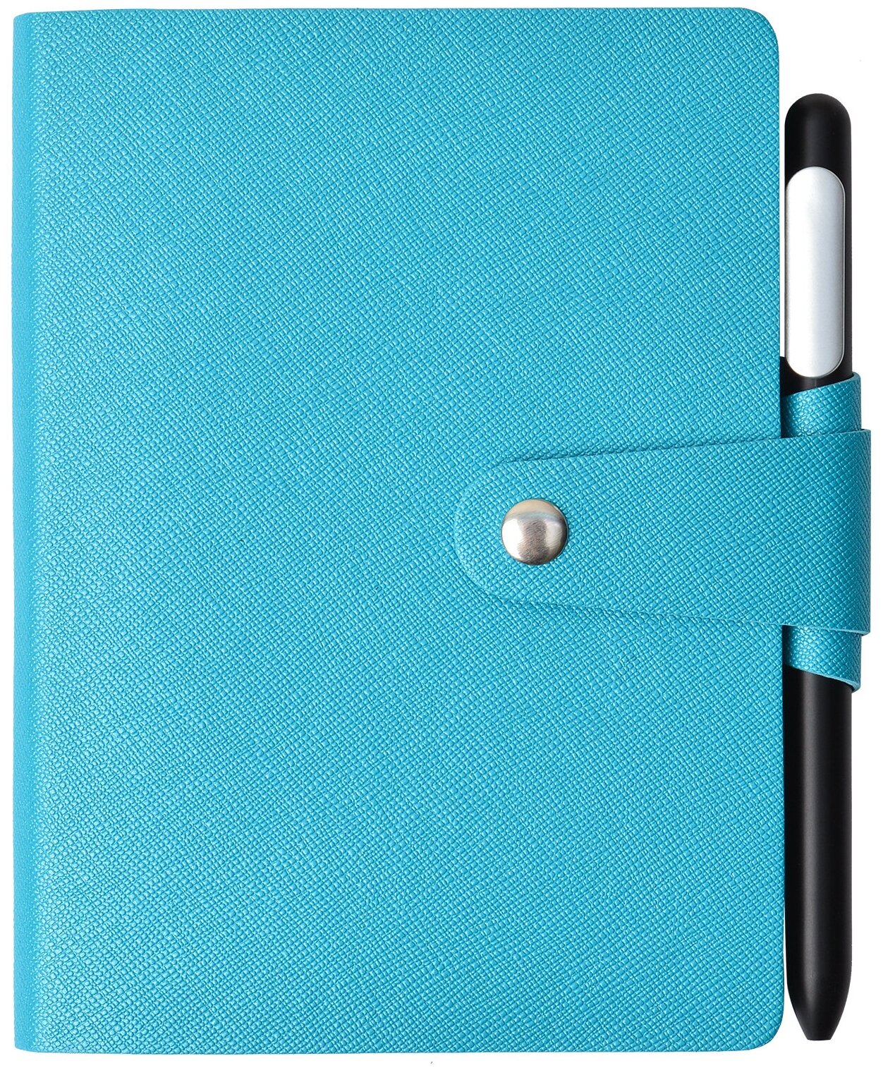 Бизнес-блокнот 24Line Snail Book-S бирюзовый А6 с ручкой экокожа