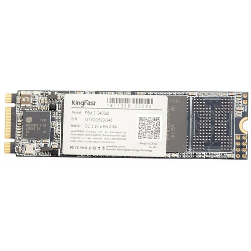 SSD-Внутренний накопитель KingFast m.2 2280 240 GB (Твердотельный накопитель SSD)