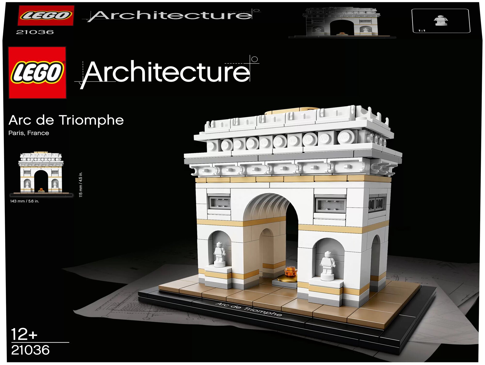 Конструктор LEGO Architecture 21036 Триумфальная арка, 386 дет.