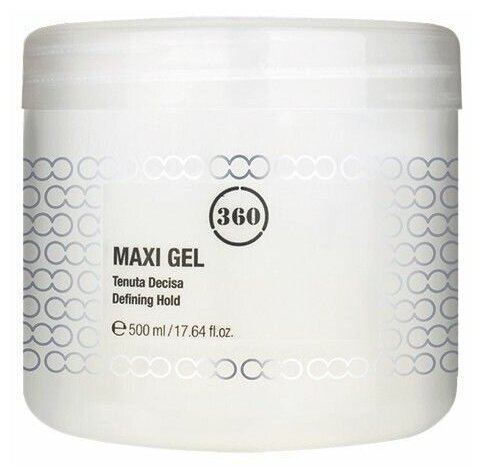 360 Гель для волос с сильной фиксацией Maxi Gel, 500 мл (360, ) - фото №5