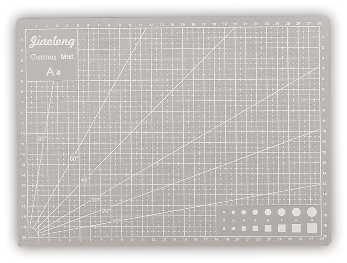 Мат для резки ткани и бумаги А4, 30*22. Коврик для раскройного ножа. Для пэчворка, квиллинга, лоскутного шитья, скрапбукинга