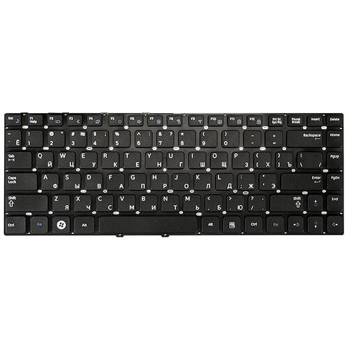 Клавиатура для ноутбука Samsung Q430 QX410 SF410 Series Плоский Enter Черная без рамки PN BA59-02792C 890₽