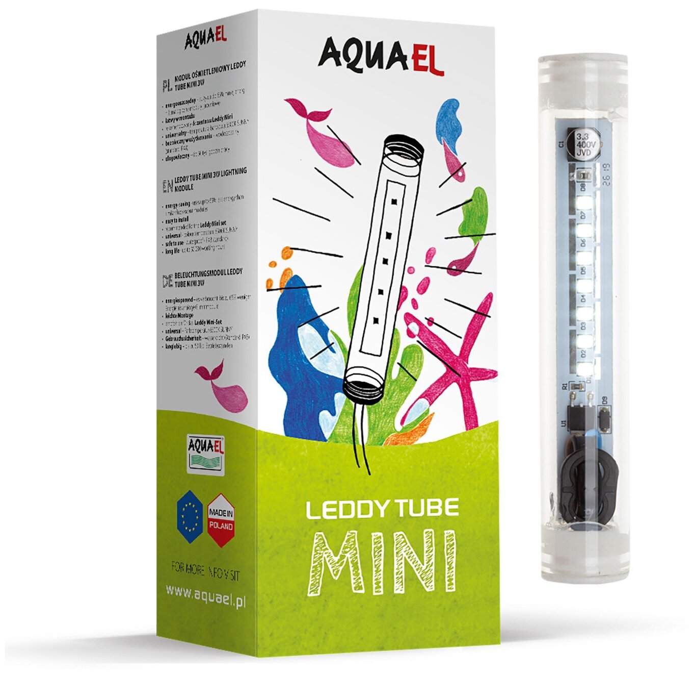 Светодиодный модуль AQUAEL LEDDY TUBE MINI 3Вт LED (подходит для аквариумов LEDDY MINI)