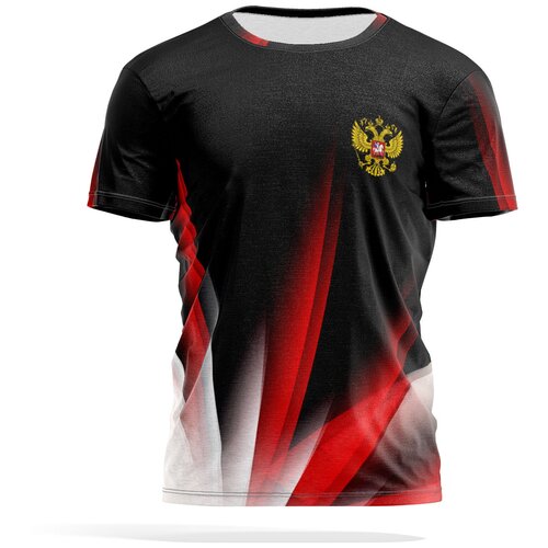 фото Футболка panin brand, размер xl, черный, бордовый