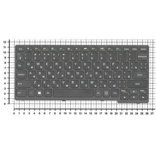 Клавиатура для ноутбука Lenovo 25210887 черная с рамкой 123000₽