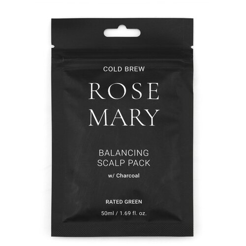 rated green маска cold brew rosemary balancing scalp pack очищающая и отшелушивающая для кожи головы с соком розмарина 200 мл RATED GREEN Восстанавливающая маска для кожи головы с соком розмарина 1 шт. Cold Brew Rosemary Balancing Scalp Pack 50 мл