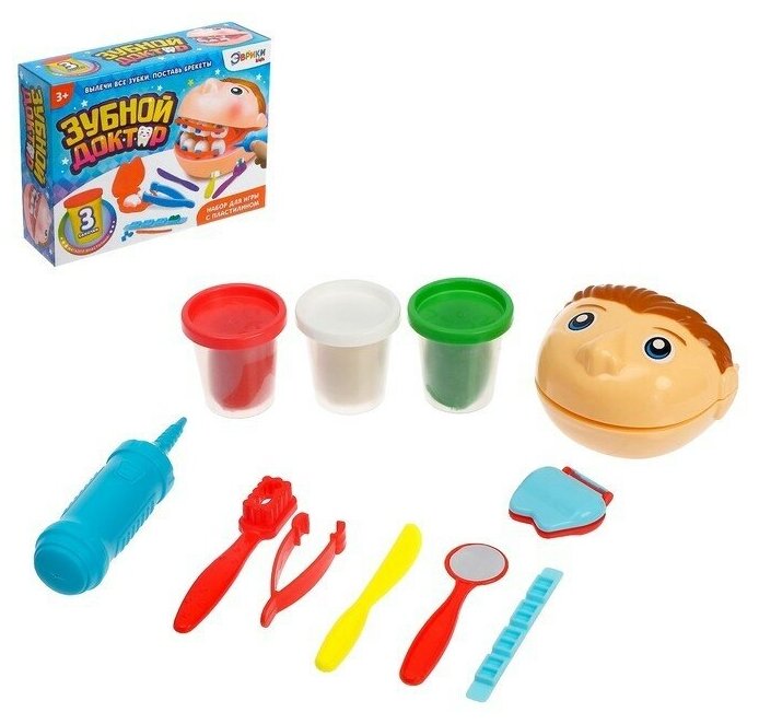 Набор для игры с пластилином "Зубной доктор"