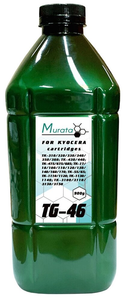 Тонер для KYOCERA Универсал тип TG-46 (фл,900, MURATA) Green Line