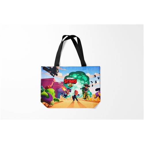 фото Сумка-шоппер / 46х35 см / геймерам / brawl stars burnettie