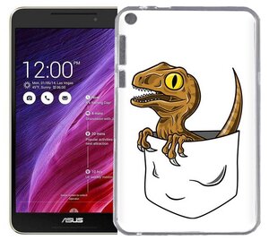 Чехол задняя-панель-накладка-бампер MyPads динозавр в кармане для Asus Fonepad 8 FE380CG/FE380CXG (K016) противоударный